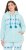 Ulla Popken Plush Alpine Striped Motif Loungewear Hoodie Baby Blue - Hættetrøjer og sweatshirts - Bløde sweatshirts, hoodies & strik