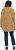 Ulla Popken Tiered Flounce Panel Zip Up Hoodie Mocha Brown - Hættetrøjer og sweatshirts - Bløde sweatshirts, hoodies & strik