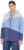 Ulla Popken Color Block Fleece-Lined Hoodie Atlantic Blue - Hættetrøjer og sweatshirts - 