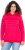 Ulla Popken Oversized Striped Long Sleeve Hoodie Lychee - Hættetrøjer og sweatshirts - Bløde sweatshirts, hoodies & strik