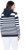 Ulla Popken Oversized Striped Long Sleeve Hoodie Ink Blue - Hættetrøjer og sweatshirts - Bløde sweatshirts, hoodies & strik