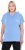 Ulla Popken Quick Drying Short Sleeve Hoodie Light Blue - Hættetrøjer og sweatshirts - 