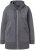 Ulla Popken Decorative Seam Zip-Up Hoodie Graphite Grey - Hættetrøjer og sweatshirts - Bløde sweatshirts, hoodies & strik
