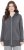 Ulla Popken Decorative Seam Zip-Up Hoodie Graphite Grey - Hættetrøjer og sweatshirts - Bløde sweatshirts, hoodies & strik