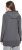 Ulla Popken Decorative Seam Zip-Up Hoodie Graphite Grey - Hættetrøjer og sweatshirts - Bløde sweatshirts, hoodies & strik