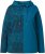 Ulla Popken Split Print LOVE Hoodie Teal - Hættetrøjer og sweatshirts - Bløde sweatshirts, hoodies & strik