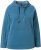 Ulla Popken Rhinestone Drawstring Moon Wash Hoodie Teal - Hættetrøjer og sweatshirts - 