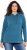 Ulla Popken Rhinestone Drawstring Moon Wash Hoodie Teal - Hættetrøjer og sweatshirts - 