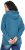 Ulla Popken Rhinestone Drawstring Moon Wash Hoodie Teal - Hættetrøjer og sweatshirts - 