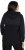 Ulla Popken Mixed Texture Button Down Hoodie Black - Hættetrøjer og sweatshirts - Bløde sweatshirts, hoodies & strik