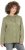 Ulla Popken Mixed Texture Button Down Hoodie Pond Green - Hættetrøjer og sweatshirts - 