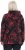Ulla Popken Fleece Flower Print Zip-Up Hoodie Black - Hættetrøjer og sweatshirts - Bløde sweatshirts, hoodies & strik
