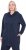 Ulla Popken Contrast Piping Zip-Up Hoodie Navy - Hættetrøjer og sweatshirts - 