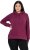 Ulla Popken Relaxed Fit Long Sleeve Hoodie Dark Berry - Hættetrøjer og sweatshirts - Bløde sweatshirts, hoodies & strik