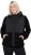 Ulla Popken Mixed Texture Hoodie Black - Hættetrøjer og sweatshirts - Bløde sweatshirts, hoodies & strik