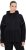 Ulla Popken Mix Fabric Reflective Trim Zip Hoodie Black - Hættetrøjer og sweatshirts - 