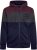Kam Jeans 7083 Zip Thru Cut & Saw Brooklyn Hoodie Fig - Trøjer og hættetrøjer - Trøjer og Hættetrøjer i store størrelser - 2XL-14XL