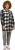 Ulla Popken Mixed Plaid Long Sleeve Button Down Shacket Black - Jakker - 