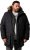 Men Plus Parka With Fur Hood Black - Jakker - Jakker i store størrelser, 2XL- 12XL