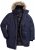 Men Plus Parka With Fur Hood Navy - Jakker - Jakker i store størrelser, 2XL- 12XL