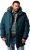 Men Plus Parka With Fur Hood Dark Green - Jakker - Jakker i store størrelser, 2XL- 12XL