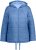 Ulla Popken Reversible Butterfly Print Fully Lined Quilted Jacket Blue Denim - Jakker - 