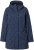Ulla Popken Raindrop Print Longline Waterproof Jacket Navy - Jakker - 