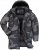 JP1880 Quilted Parka with Camouflage Drawstring Waist Black - Jakker - Jakker i store størrelser, 2XL- 12XL