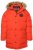 JP1880 Parka Quilted Faux Fur Hood Red - Jakker - Jakker i store størrelser, 2XL- 12XL