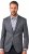 JP1880 Jacket Business Donegal Graphite Grey - Jakker - Jakker i store størrelser, 2XL- 12XL