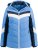 Ulla Popken HYPRAR Chevron Stripe Triple Function Quilted Fully Lined Ski Jacket Pastel Petrol - Jakker - 