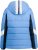 Ulla Popken HYPRAR Chevron Stripe Triple Function Quilted Fully Lined Ski Jacket Pastel Petrol - Jakker - 