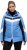 Ulla Popken HYPRAR Chevron Stripe Triple Function Quilted Fully Lined Ski Jacket Pastel Petrol - Jakker - 