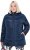 Ulla Popken Quilted Water Repellent Jacket Navy Blue - Jakker & Frakker - 