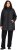 Ulla Popken HYPRAR Mixed Texture Water-Repellent Jacket Black - Jakker - 