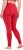 Ulla Popken Basic Stretch Knit Ankle Length Leggings Salsa Red - Jeans & Bukser i Store Størrelser – Plus Size - 
