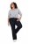 Ulla Popken Marie Fit Bootcut Stretch Jeans Dark Blue Denim - Ulla Popken - Ulla Popken Plus Size Tøj
