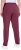 Ulla Popken Basic Drawstring Elastic Waist Cotton Blend Joggers Dark Berry - Jeans & Bukser i Store Størrelser – Plus Size - 