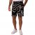 JP1880 Bermuda Shorts Soft Viscose All-over Print Black - Shorts - Shorts i store størrelser - W40-W60