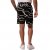 JP1880 Bermuda Shorts Soft Viscose All-over Print Black - Shorts - Shorts i store størrelser - W40-W60