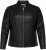 Only Carmakoma Robber Leather Jacket Black - Skindjakker - 