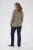 Kaffe Curve Linia Boatneck Pullover Morel Melange with Silver Lurex - Striktrøjer - 