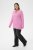 Kaffe Curve Emilia Pullover Pink Power Melange - Striktrøjer - 