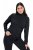 Ulla Popken Basic Long Sleeve Slim Fit Turtleneck Black - Hættetrøjer og sweatshirts - Bløde sweatshirts, hoodies & strik
