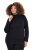 Ulla Popken Basic Long Sleeve Slim Fit Turtleneck Black - Hættetrøjer og sweatshirts - Bløde sweatshirts, hoodies & strik