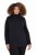 Ulla Popken Basic Long Sleeve Slim Fit Turtleneck Black - Hættetrøjer og sweatshirts - Bløde sweatshirts, hoodies & strik