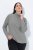 Ulla Popken Basic Long Sleeve Slim Fit Turtleneck Light Grey Melange - Hættetrøjer og sweatshirts - Bløde sweatshirts, hoodies & strik
