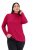 Ulla Popken Basic Long Sleeve Slim Fit Turtleneck Red - Hættetrøjer og sweatshirts - Bløde sweatshirts, hoodies & strik