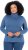 Ulla Popken Basic Long Sleeve Slim Fit Turtleneck Ink Blue - Hættetrøjer og sweatshirts - 