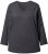Ulla Popken Back To Basics V-Neck Relaxed Fit Cotton Tee Charcoal Grey Melange - Ulla Popken - 